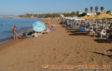 Пляж отеля Creta Palm Resort Hotel and Apartments 4*