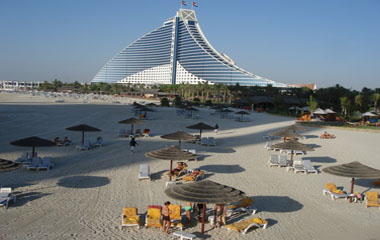 Пляж отеля Jumeirah Emirates Towers Hotel 5* Пляж отеля Jumeirah Emirates Towers Hotel 5*